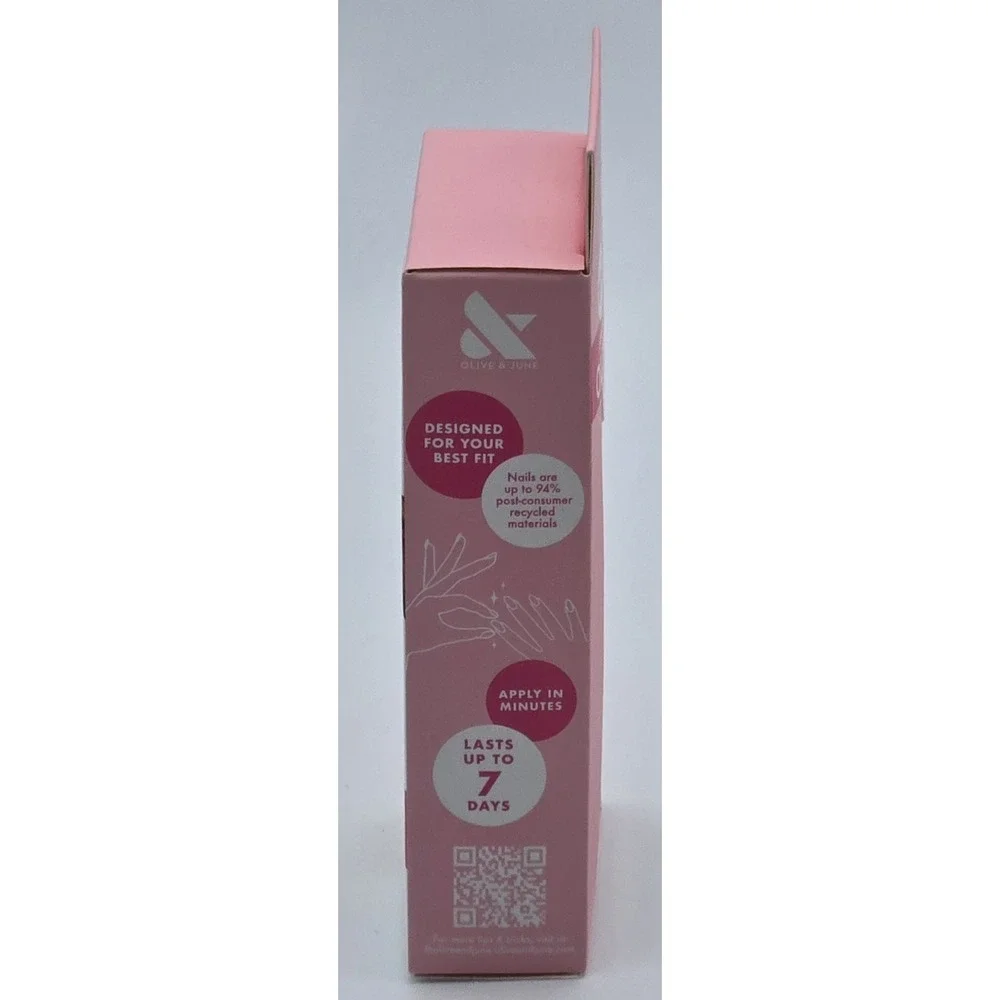 Olive & June Press‎ on Nails The Super Stick Mani Medium | Dainty Bows | NEW